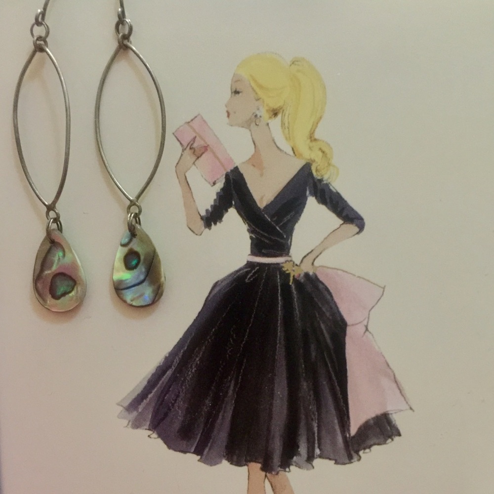 Paua shell earrings from Coldwater Creek